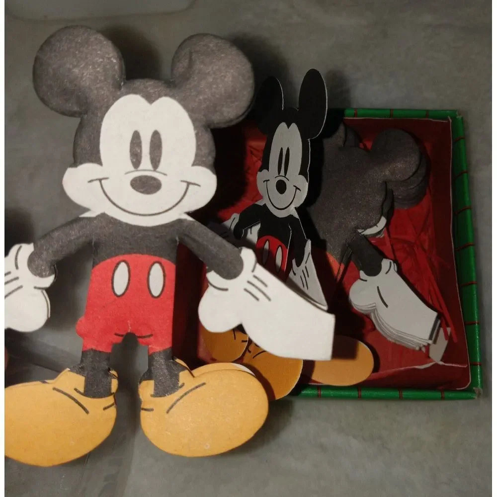 Lot vintage Mickey Mouse Rub-a-Dub Pipe Walt Disney China Mickey‎ Paper Ordament